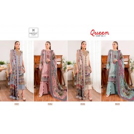 MAHGUL QUEEN COURT VOL 4 SHRADDHA  (Cotton Dupatta)