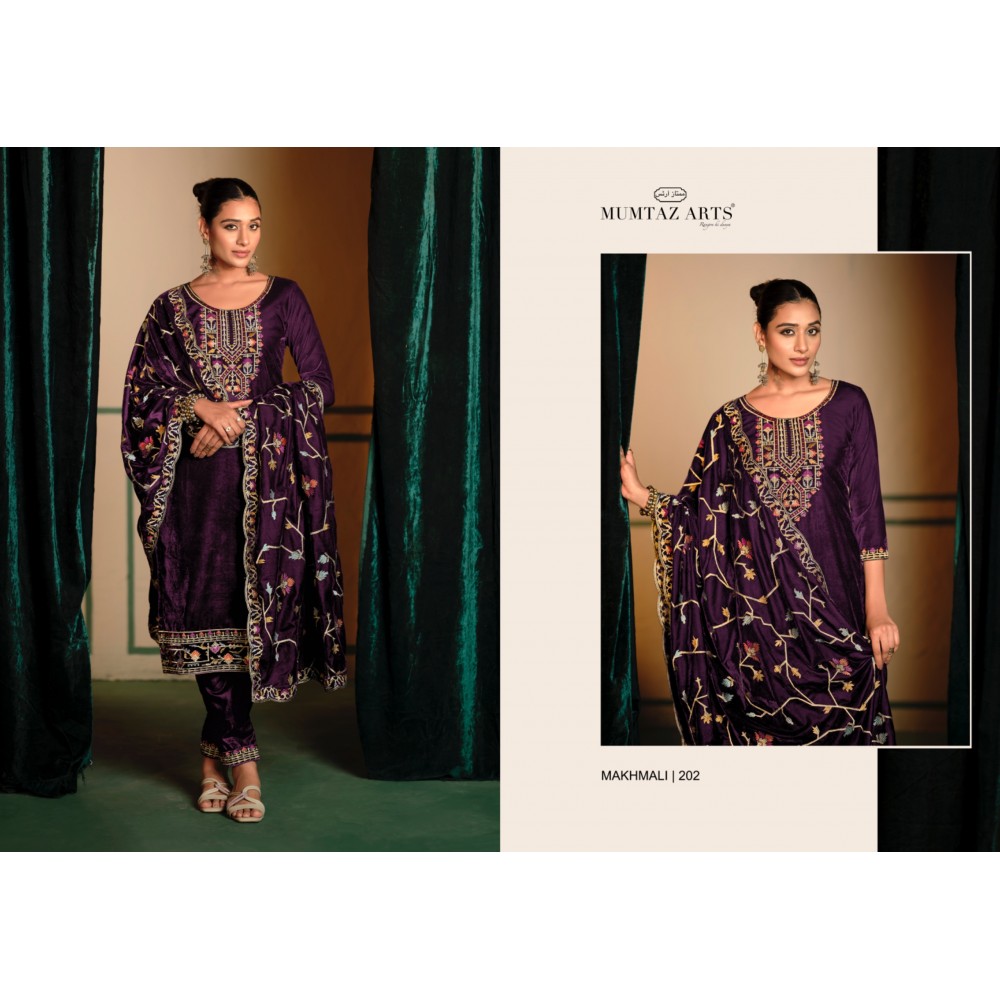 MAKHMALI VELVET MUMTAZ  (Winter Collection)