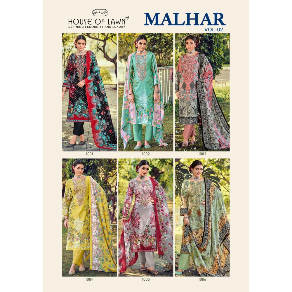 MALHAR VOL 2 HOUSE OF LAWN (cotton Dupatta)