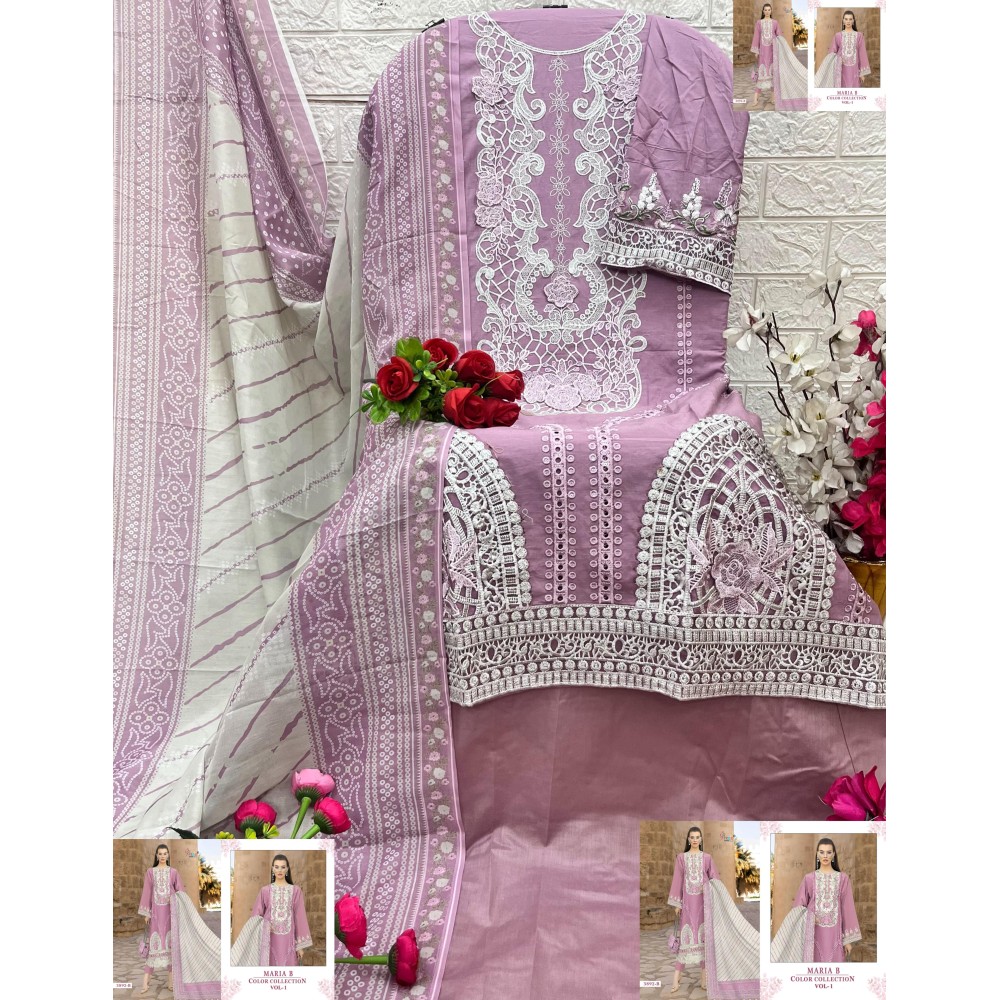 MARIA B COLOUR COLLECTION VOL 1 SHREE (Cotton Dupatta)
