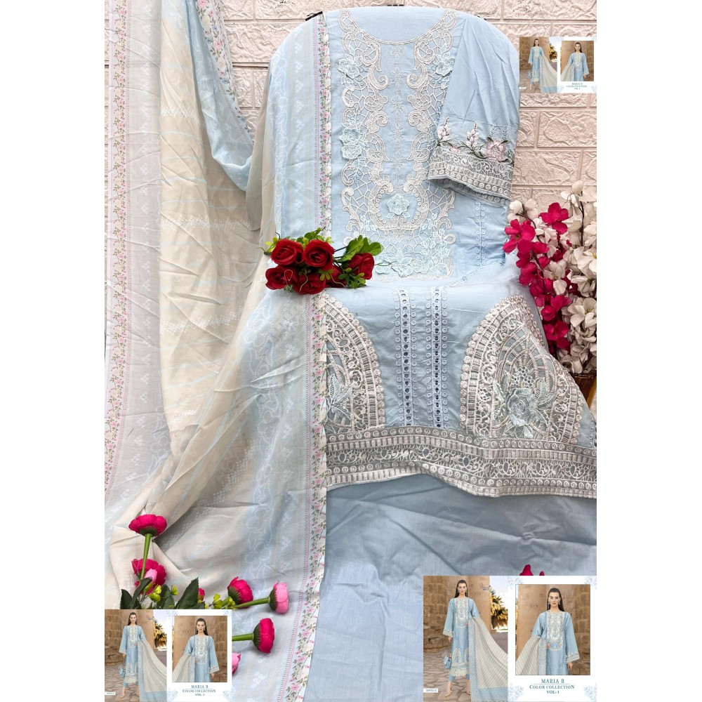 MARIA B COLOUR COLLECTION VOL 1 SHREE (Cotton Dupatta)