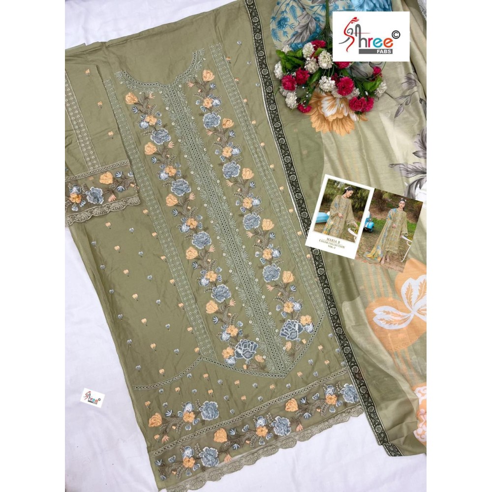 MARIA B COLOUR COLLECTION VOL 3 SHREE (Cotton Dupatta)