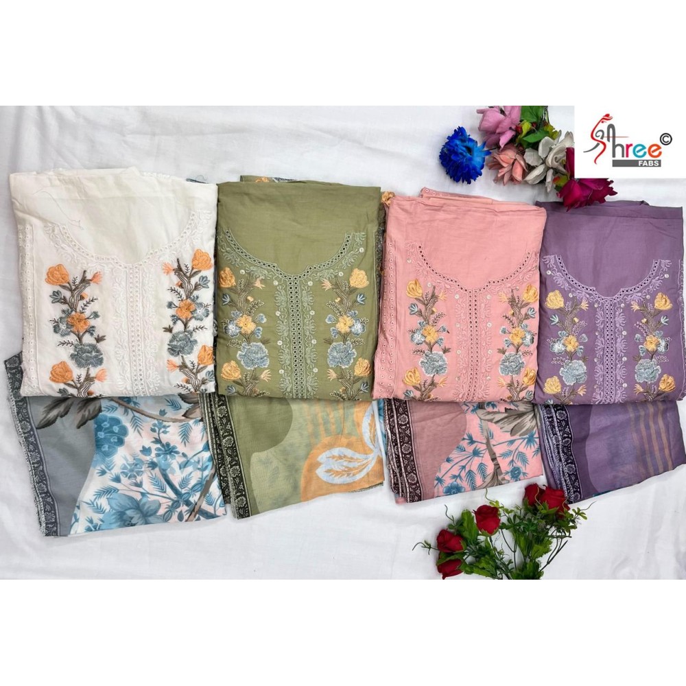 MARIA B COLOUR COLLECTION VOL 3 SHREE (Cotton Dupatta)