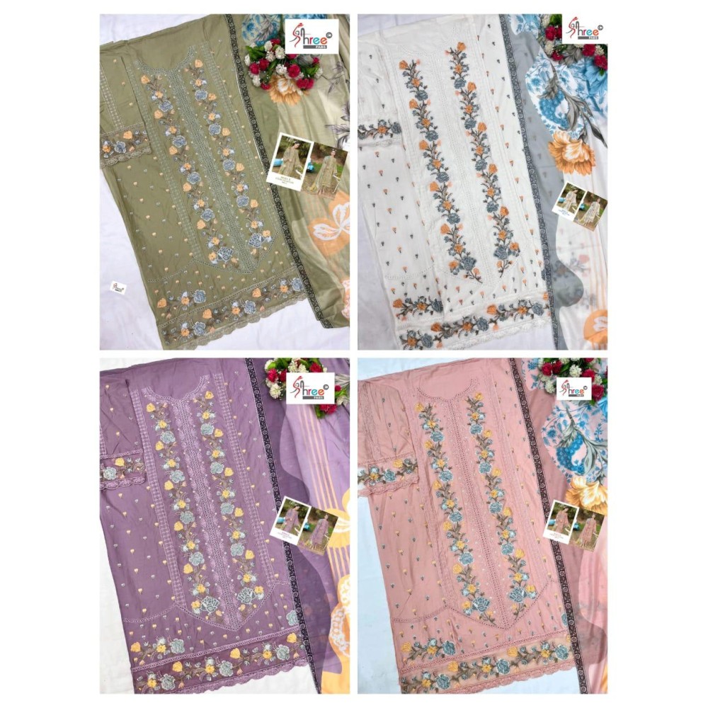 MARIA B COLOUR COLLECTION VOL 3 SHREE (Cotton Dupatta)