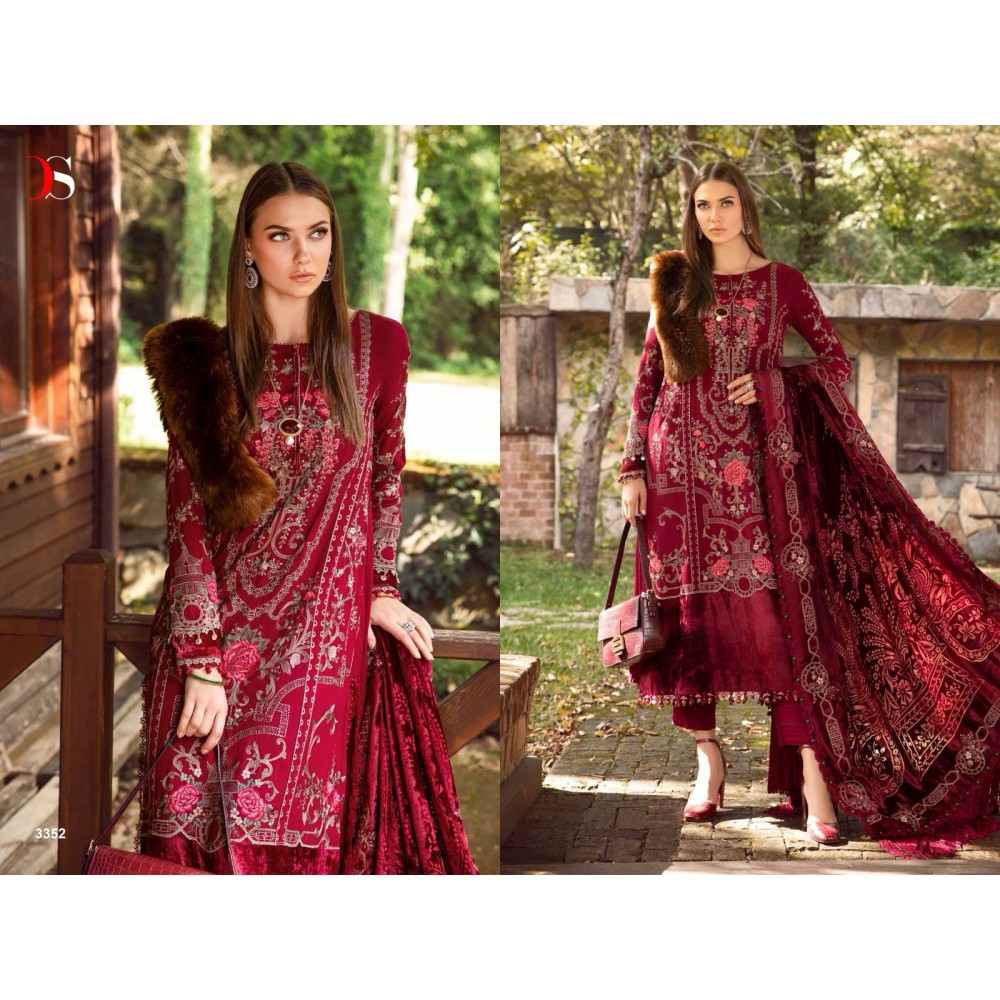 MARIA B EMBROIDERED 24 DEEPSY SUITS  (Cotton Dupatta)