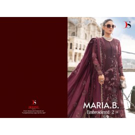 MARIA B EMBROIDERED 24-2 DEEPSY SUITS  (Cotton Dupatta)