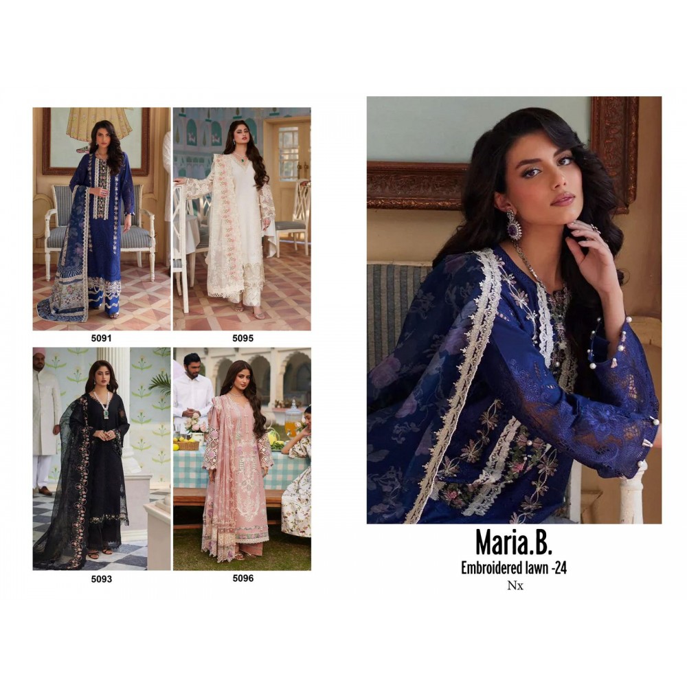 MARIA B EMBROIDERED LAWN 24 NX DEEPSY SUITS