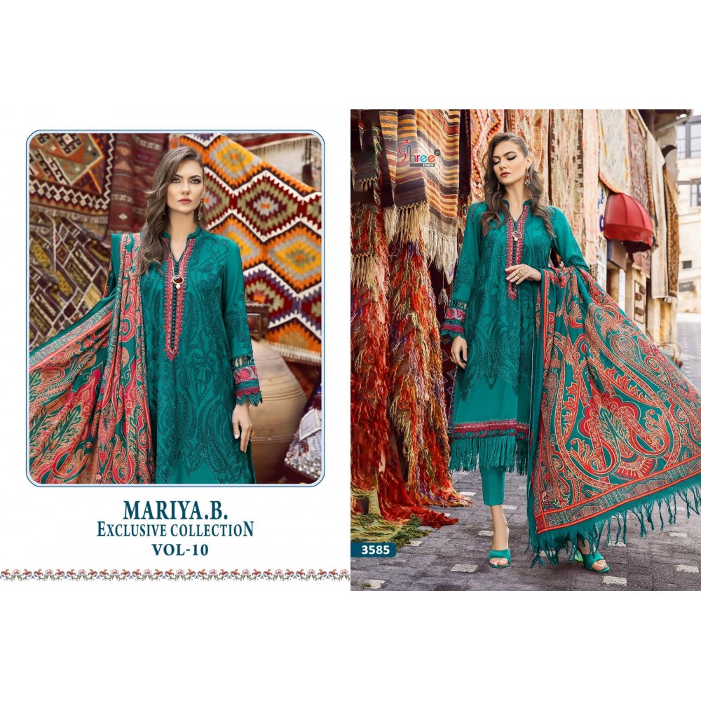 MARIA B EXCLUSIVE COLLECTION VOL 10 SHREE (Chiffon Dupatta)