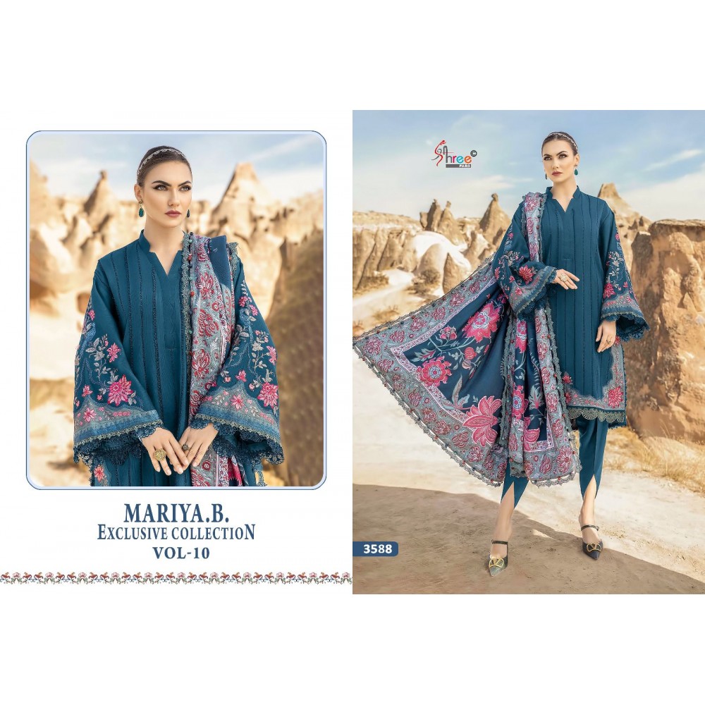 MARIA B EXCLUSIVE COLLECTION VOL 10 SHREE (Cotton Dupatta)