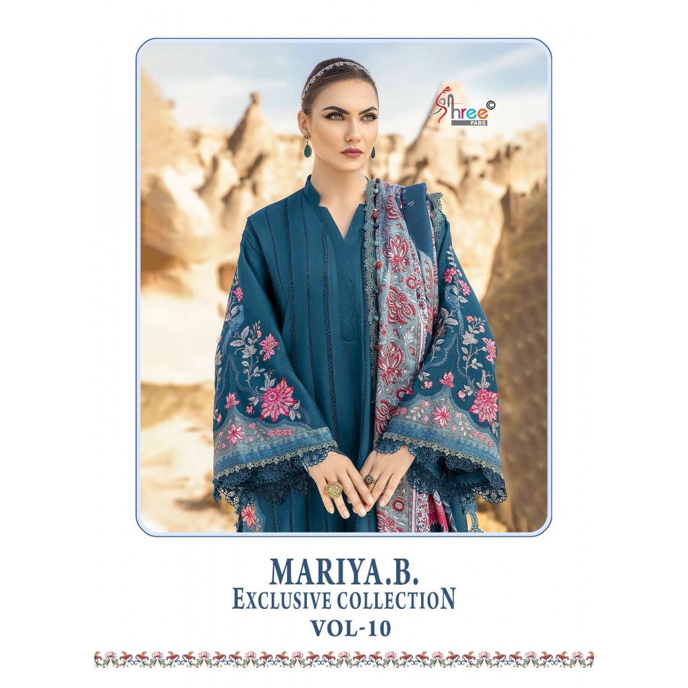 MARIA B EXCLUSIVE COLLECTION VOL 10 SHREE (Cotton Dupatta)