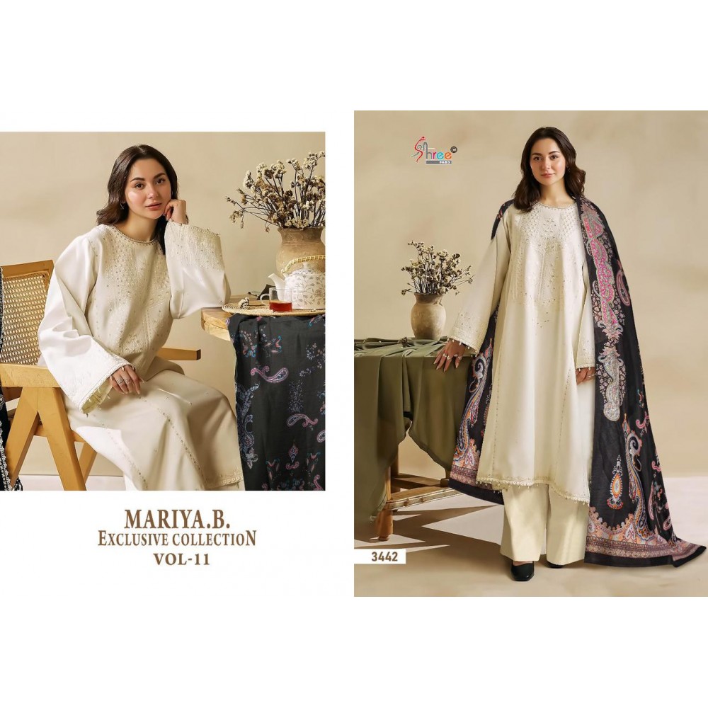 MARIA B EXCLUSIVE COLLECTION VOL 11 SHREE (Chiffon Dupatta)