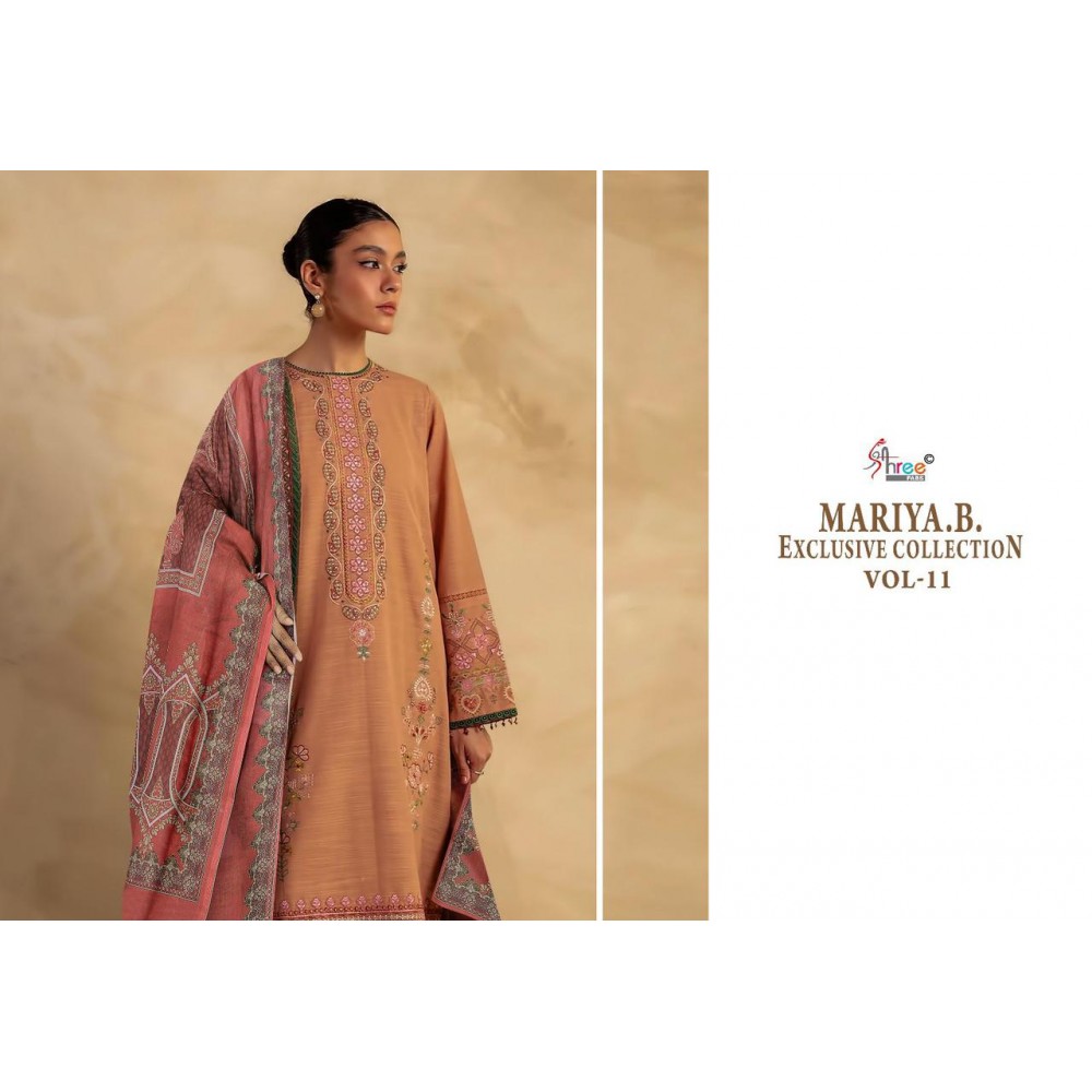 MARIA B EXCLUSIVE COLLECTION VOL 11 SHREE (Cotton Dupatta)