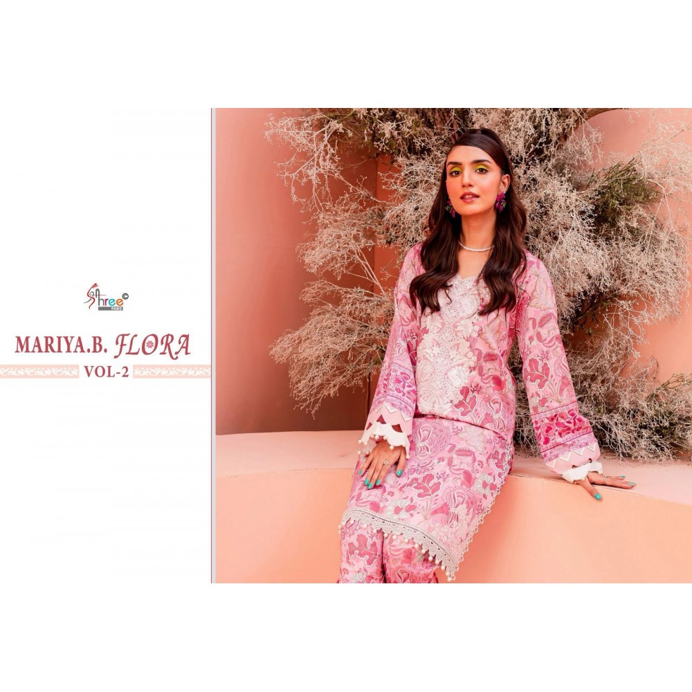 MARIA B FLORA VOL 2 SHREE (Chiffon Dupatta)