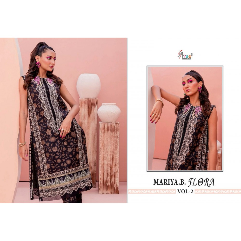 MARIA B FLORA VOL 2 SHREE (Cotton Dupatta)