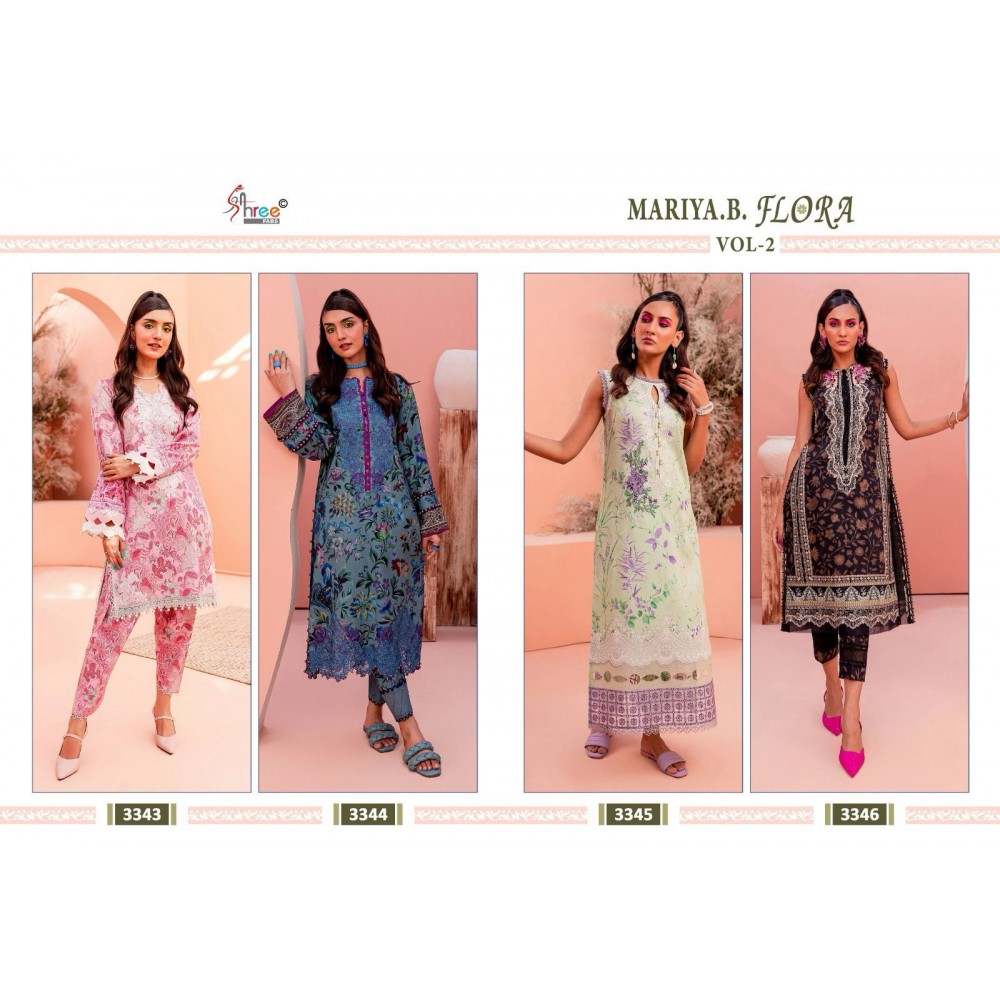 MARIA B FLORA VOL 2 SHREE (Cotton Dupatta)