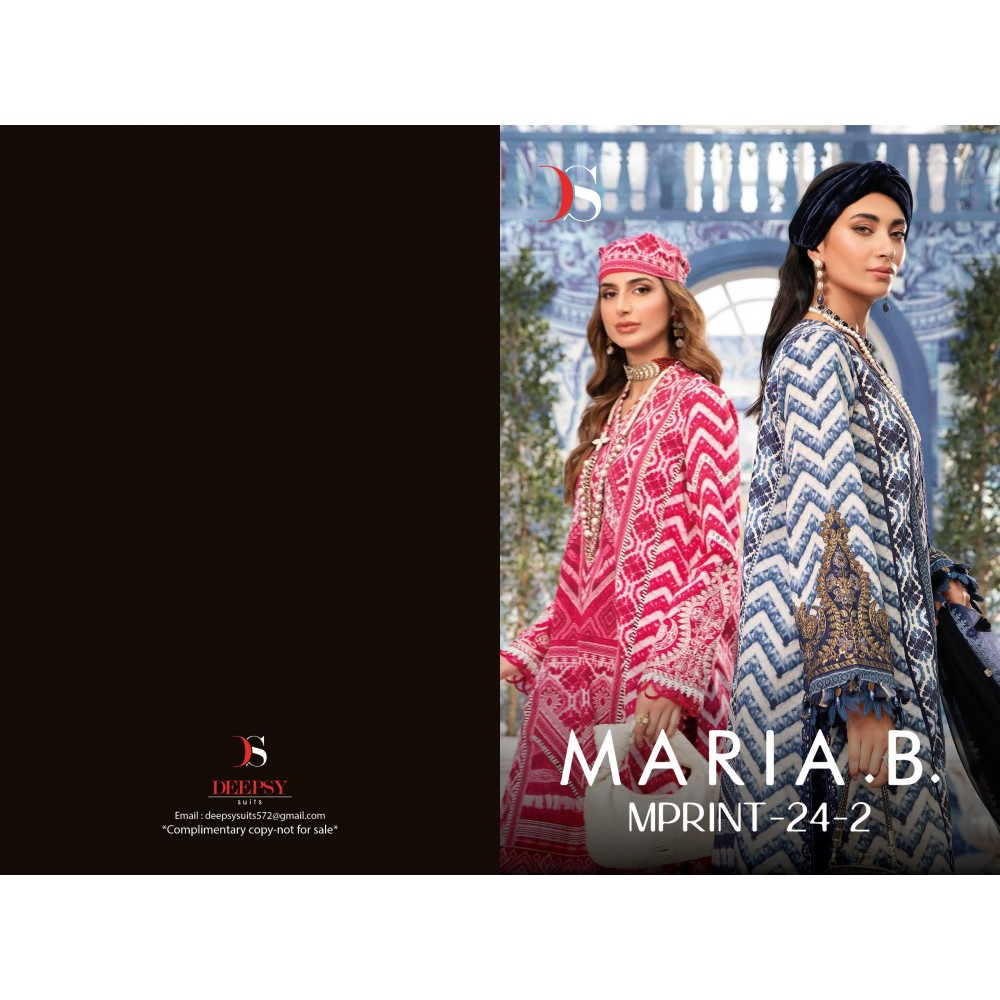 MARIA B MPRINT 24-2 BY DEEPSY SUITS (Cotton Dupatta)