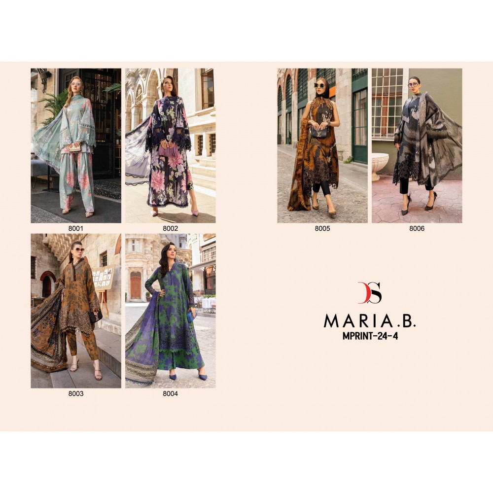 MARIA B MPRINT 24-4 BY DEEPSY SUITS (Chiffon Dupatta)