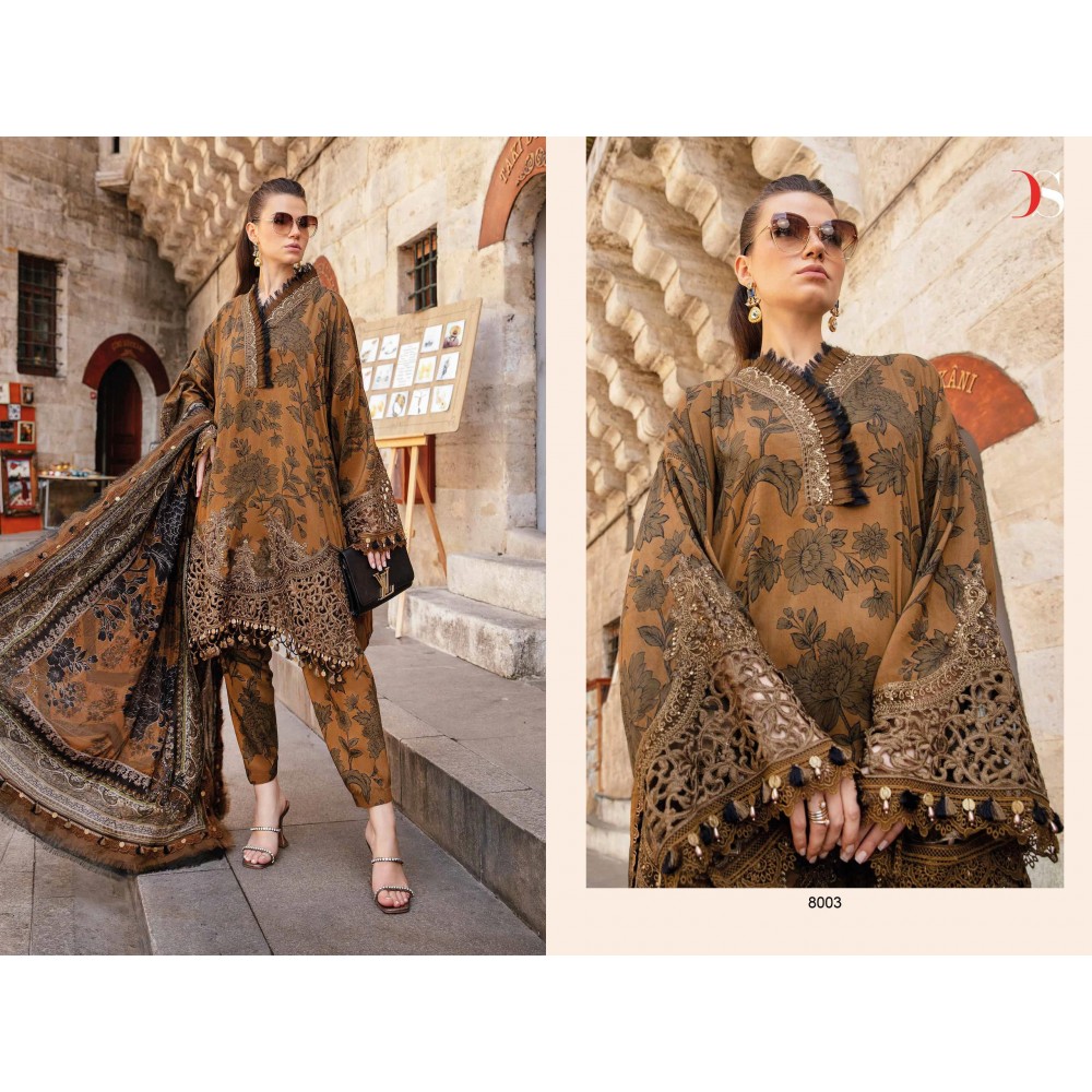 MARIA B MPRINT 24-4 BY DEEPSY SUITS (Chiffon Dupatta)