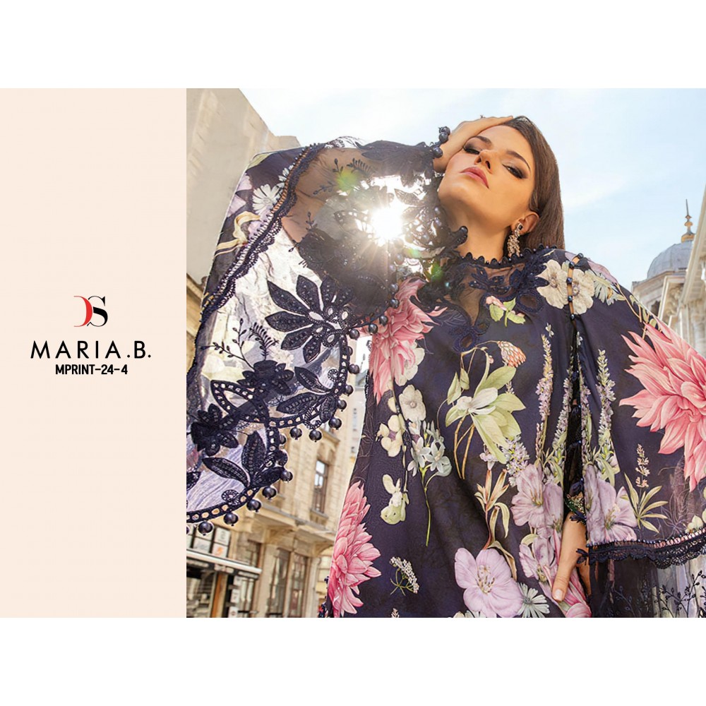 MARIA B MPRINT 24-4 BY DEEPSY SUITS (Chiffon Dupatta)