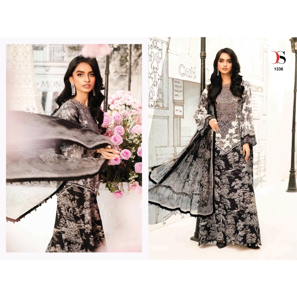 MARIA B MPRINT 25-2 BY DEEPSY (Cotton Dupatta)