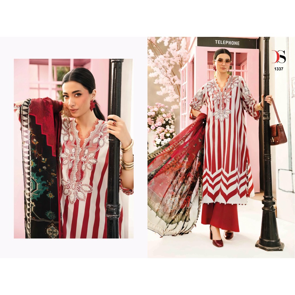 MARIA B MPRINT 25-2 BY DEEPSY (Cotton Dupatta)
