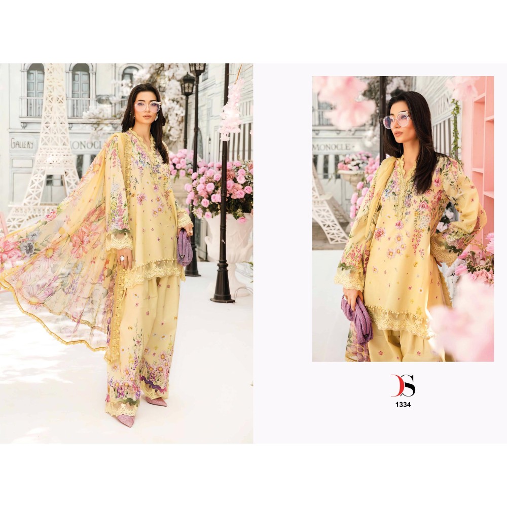 MARIA B MPRINT 25-2 BY DEEPSY (Cotton Dupatta)