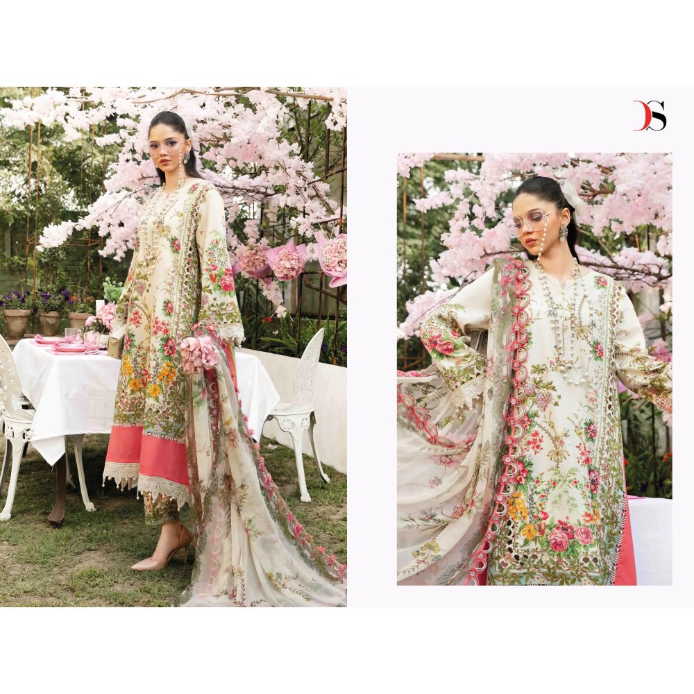 MARIA B MPRINT 25-2 BY DEEPSY (Cotton Dupatta)