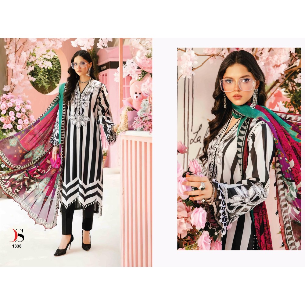 MARIA B MPRINT 25-2 BY DEEPSY (Cotton Dupatta)
