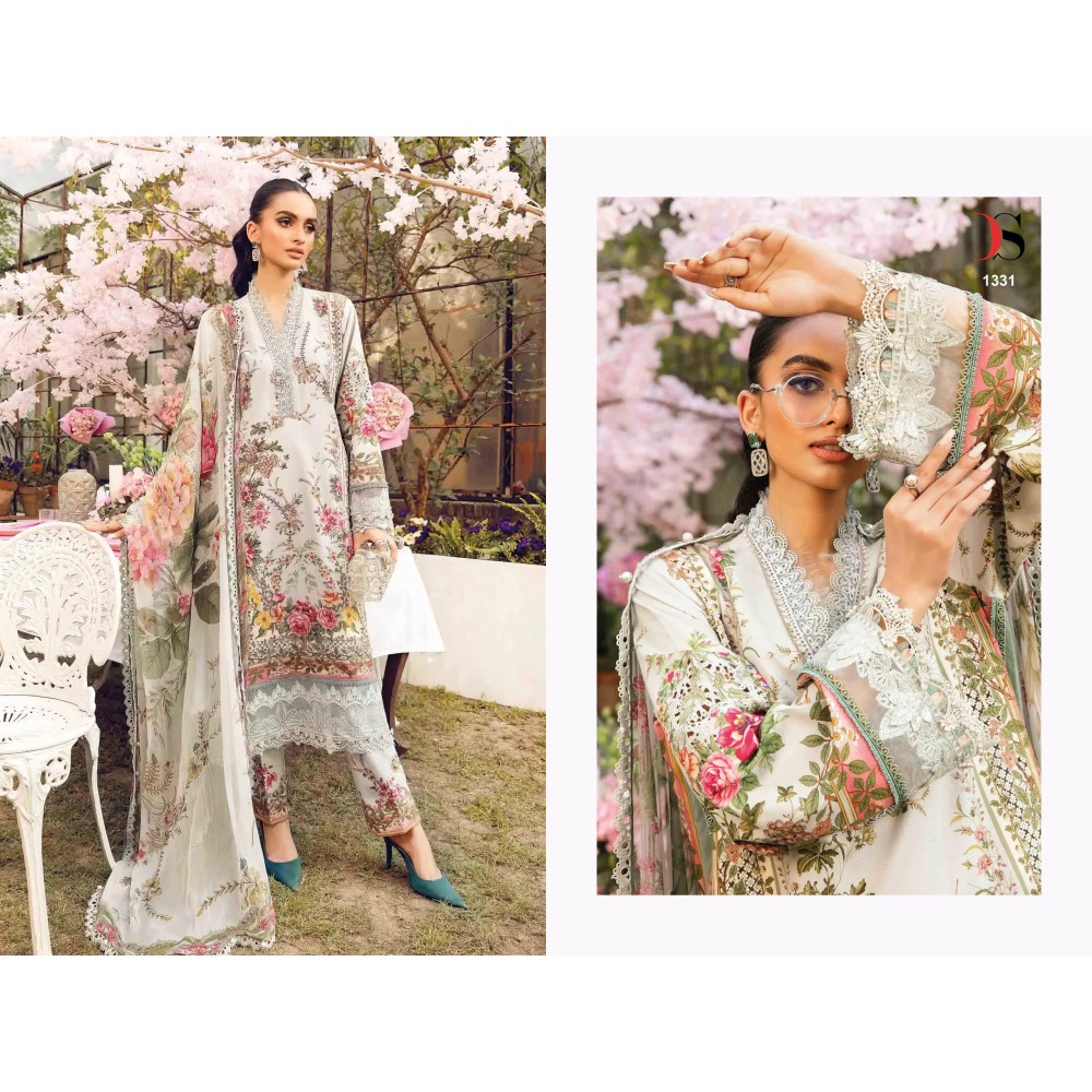MARIA B MPRINT 25-2 BY DEEPSY (Cotton Dupatta)