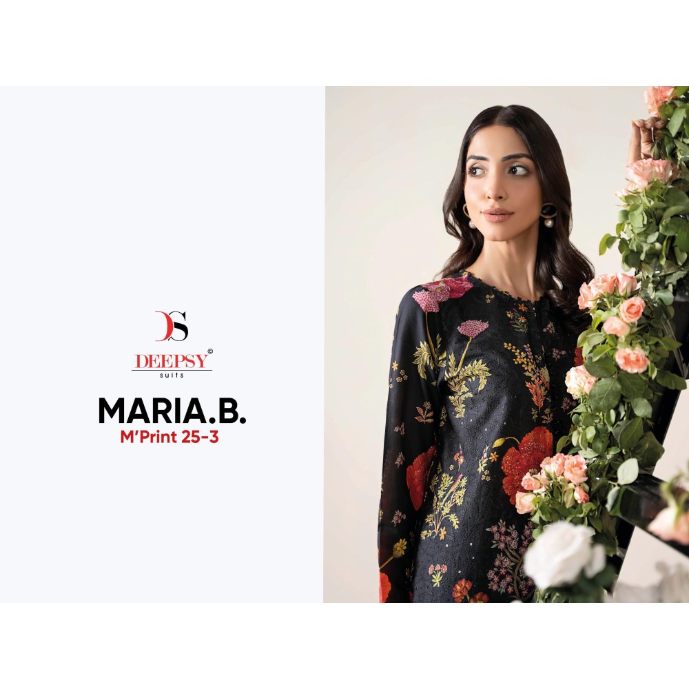 MARIA B MPRINT 25-3 BY DEEPSY (Chiffon Dupatta)