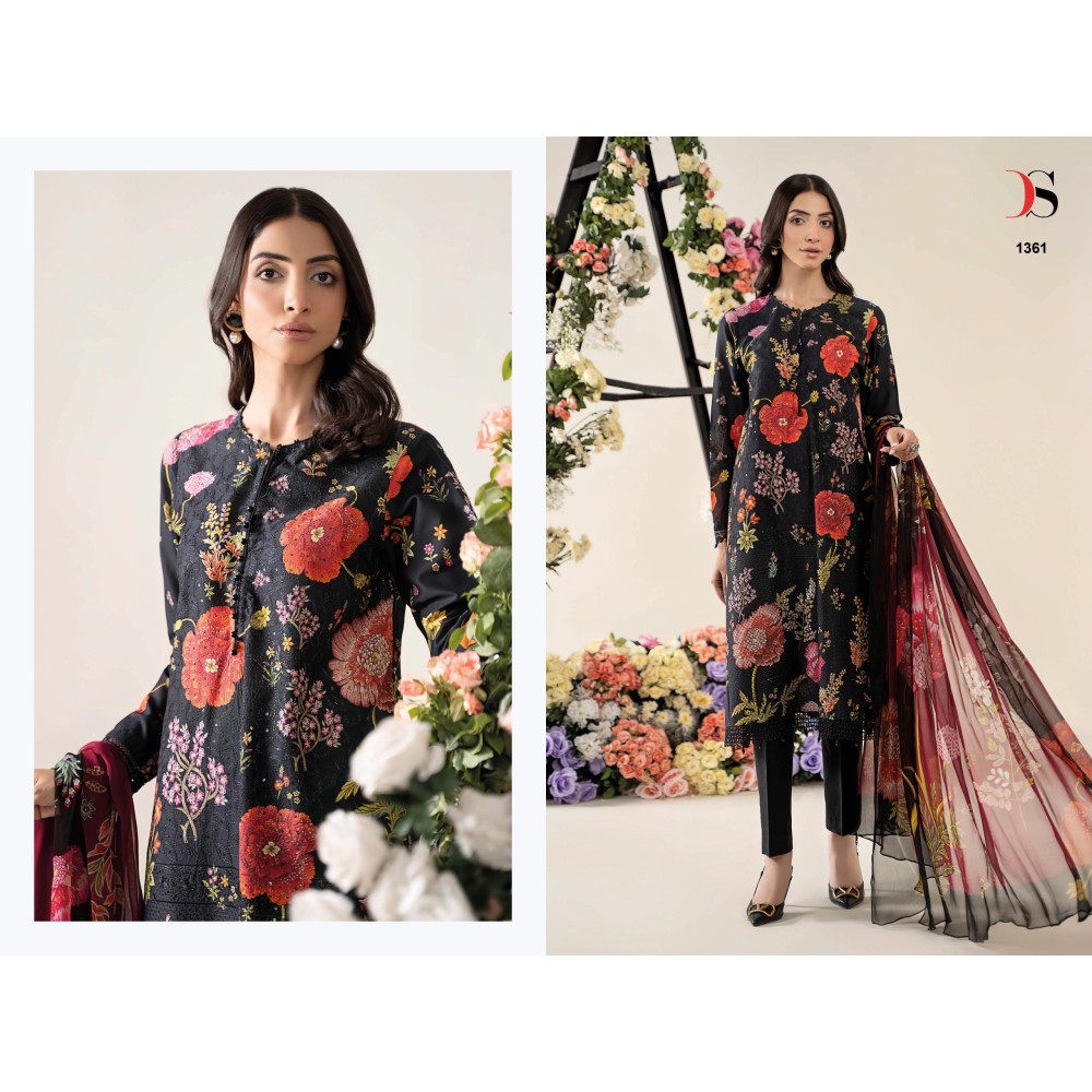 MARIA B MPRINT 25-3 BY DEEPSY (Chiffon Dupatta)