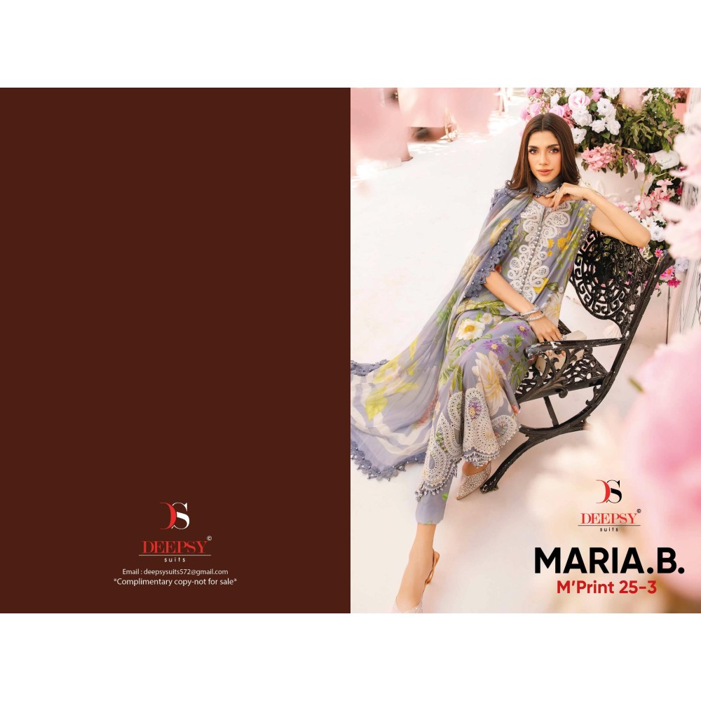 MARIA B MPRINT 25-3 BY DEEPSY (Chiffon Dupatta)