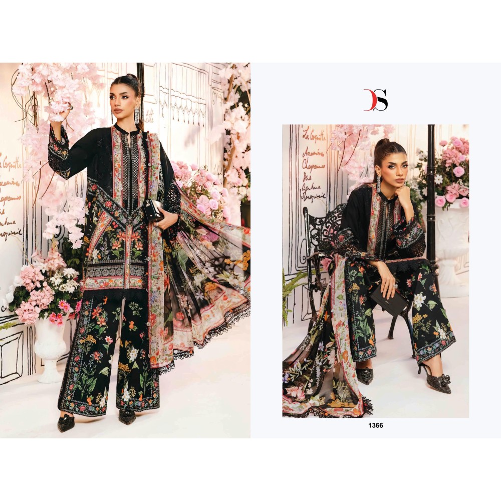 MARIA B MPRINT 25-3 BY DEEPSY (Chiffon Dupatta)