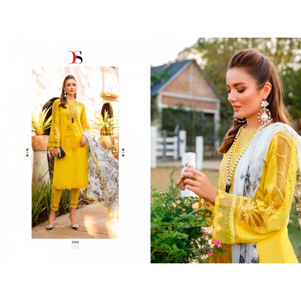 MARIA B MPRINT SPRING SUMMER 23-2 BY DEEPSY (Chiffon Dupatta)