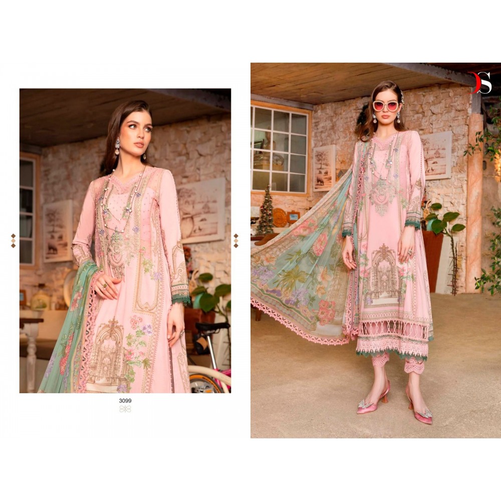 MARIA B MPRINT SPRING SUMMER 23-2 BY DEEPSY (Chiffon Dupatta)