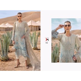 MARIA B PREMIUM EMBROIDERED 25 DEEPSY SUITS (Chiffon Dupatta)