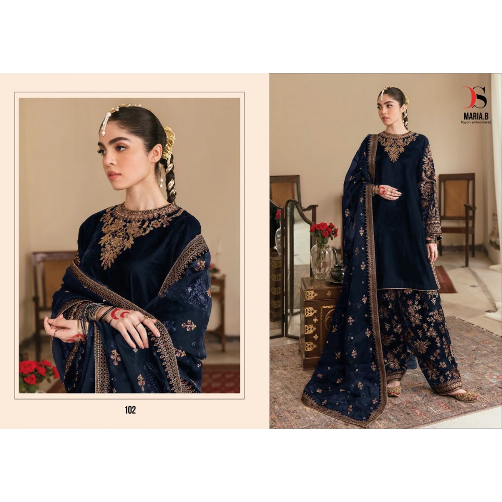 MARIA B REYON EMBROIDERED DEEPSY SUITS