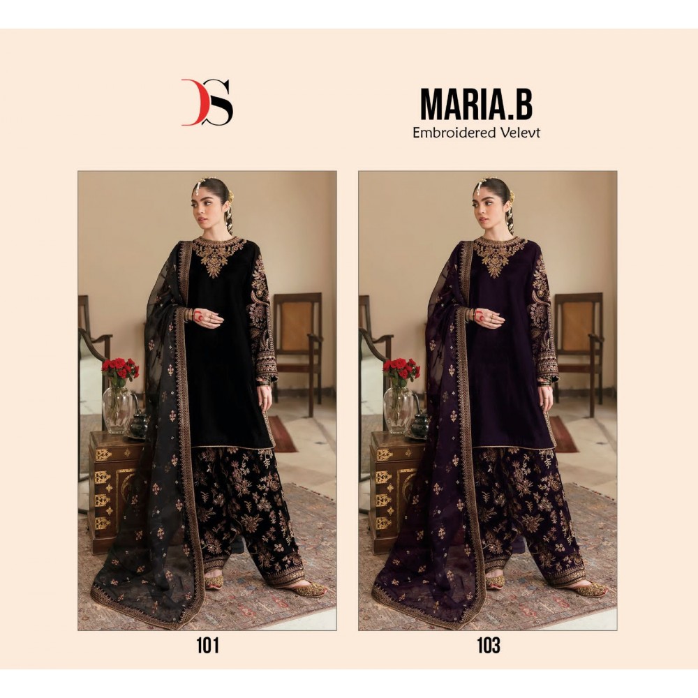 MARIA B VELVET 101 AND 103 DEEPSY (Winter Collection)