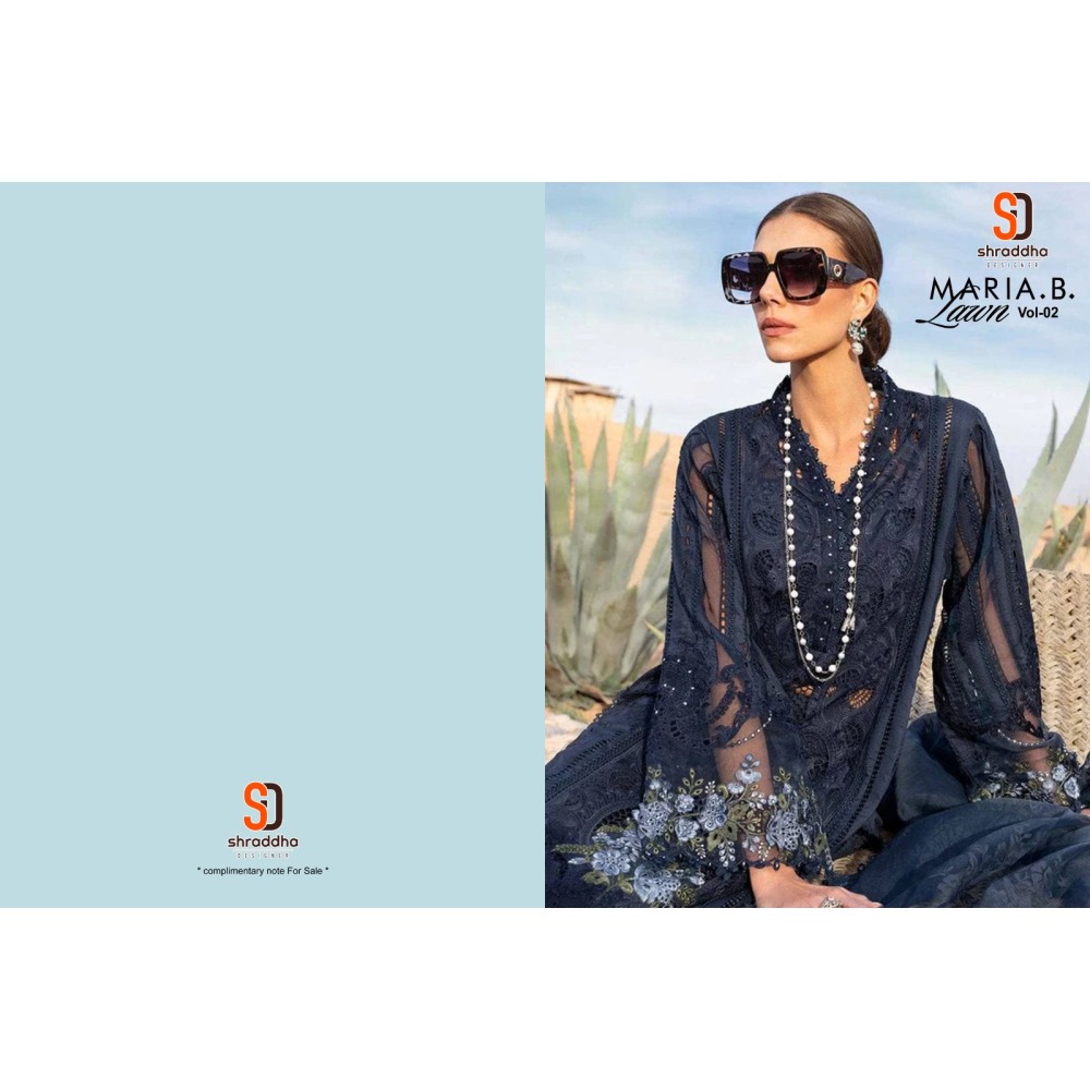 MARIA.B LAWN VOL 2 SHRADDHA (Cotton Dupatta)