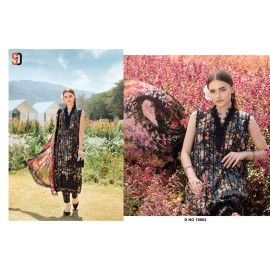 MARIA.B VOL 19 CHIKANKARI COTTON SHRADDHA (Cotton Dupatta)
