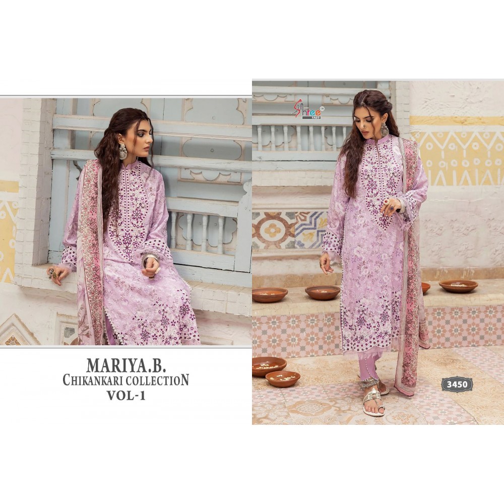 MARIYA B CHIKANKARI COLLECTION VOL 1 SHREE FAB (Cotton Dupatta)