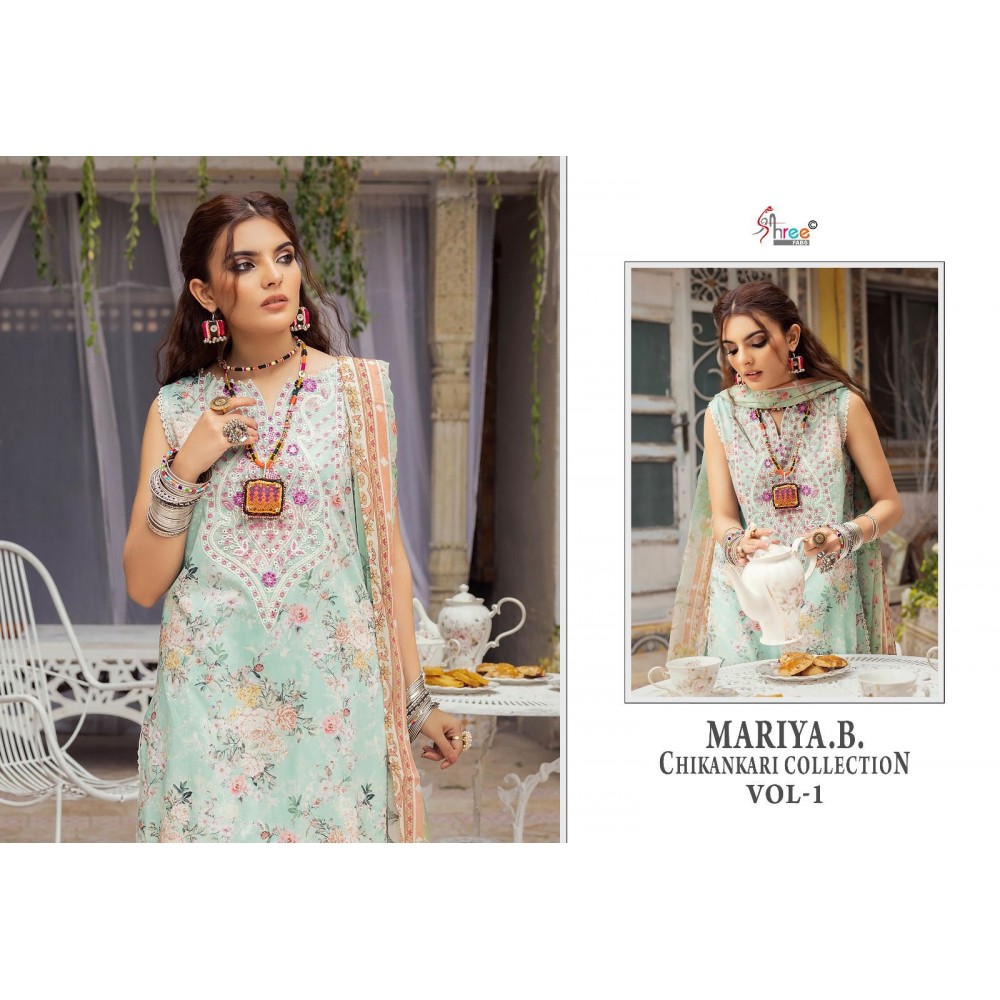 MARIYA B CHIKANKARI COLLECTION VOL 1 SHREE FAB