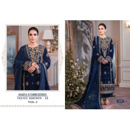 MARIYA B EMBROIDERED VELVET EDITION-23 VOL 2 SHREE FABS  (Winter Collection)