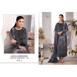 MARIYA B EMBROIDERED VELVET EDITION-23 VOL 2 SHREE FABS  (Winter Collection)