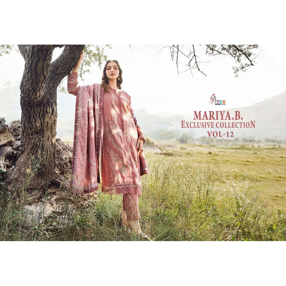 MARIYA B EXCLUSIVE COLLECTION VOL 12 SHREE (Chiffon Dupatta)