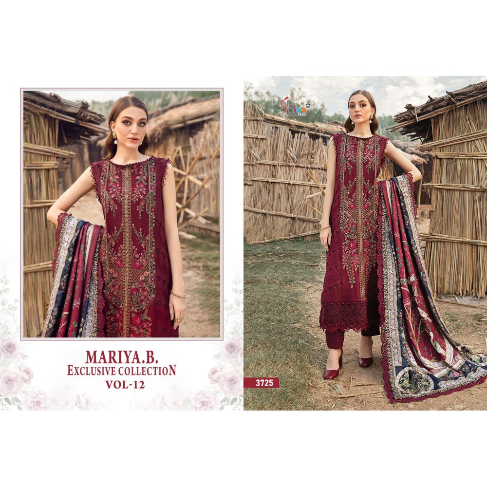 MARIYA B EXCLUSIVE COLLECTION VOL 12 SHREE (Chiffon Dupatta)