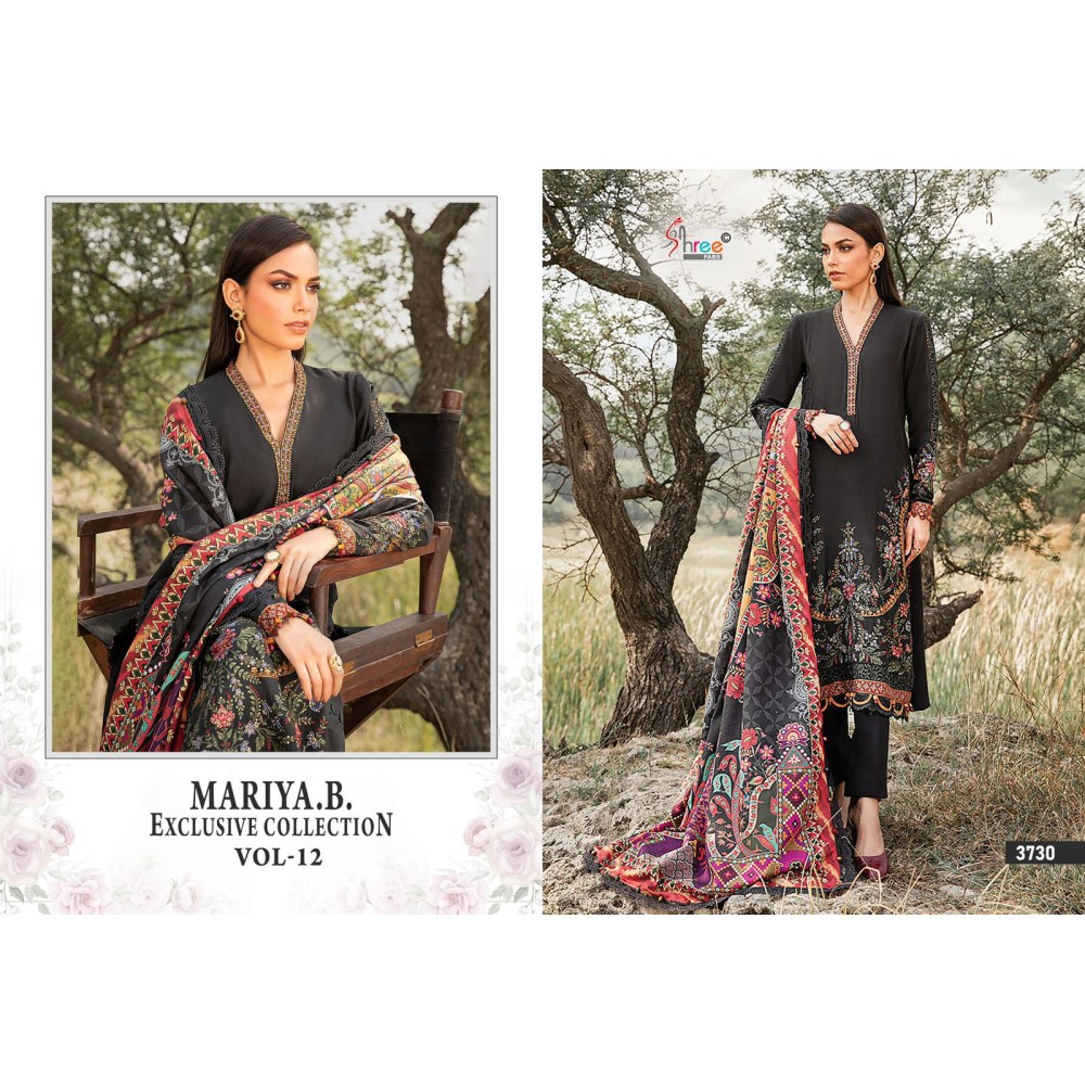 MARIYA B EXCLUSIVE COLLECTION VOL 12 SHREE (Chiffon Dupatta)