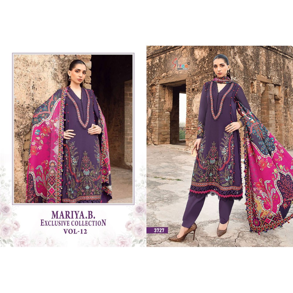 MARIYA B EXCLUSIVE COLLECTION VOL 12 SHREE (Cotton Dupatta)