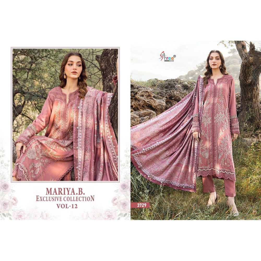 MARIYA B EXCLUSIVE COLLECTION VOL 12 SHREE (Cotton Dupatta)