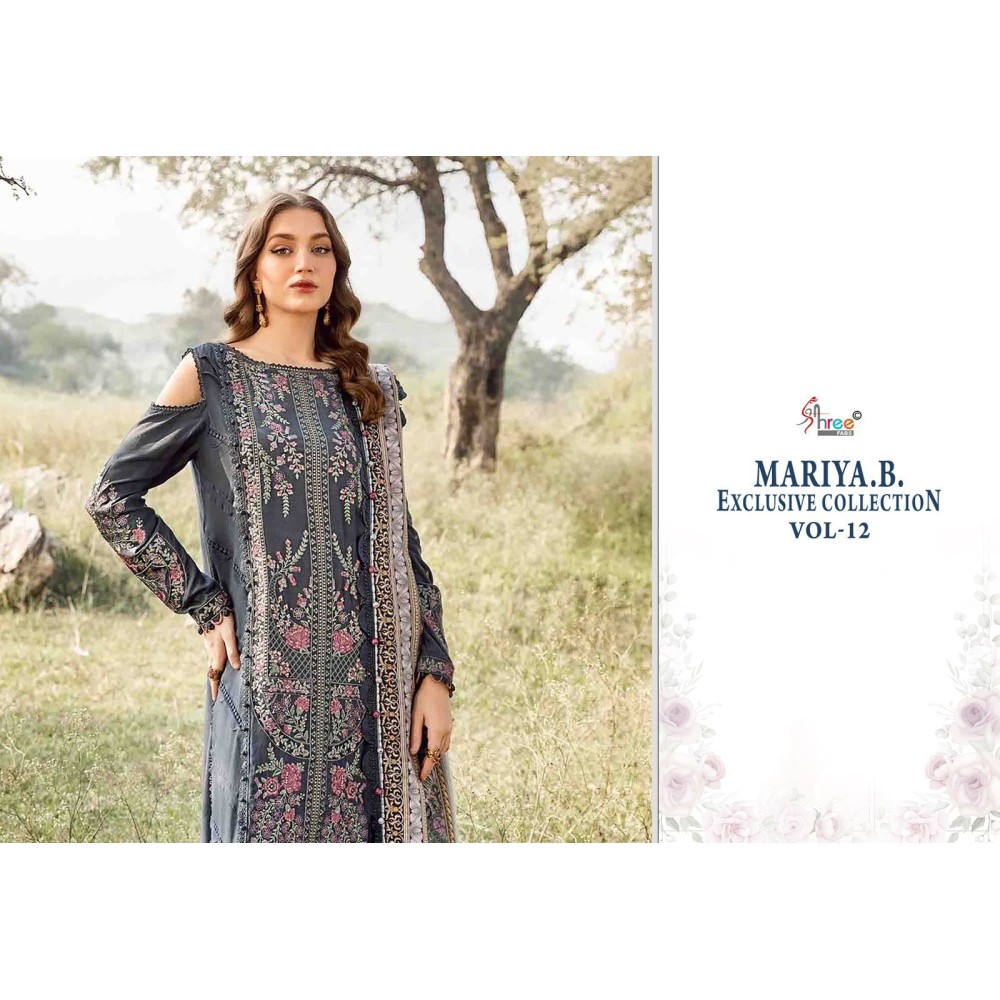 MARIYA B EXCLUSIVE COLLECTION VOL 12 SHREE (Chiffon Dupatta)